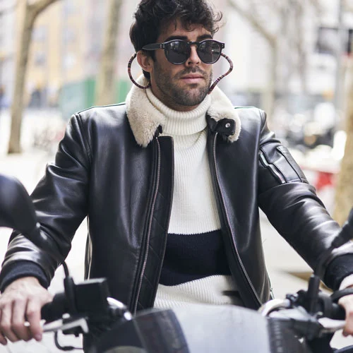 Baigie Men Leather Jackets Category